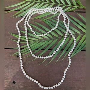 Long Strand of Freshwater Pearls 64” Necklace